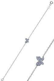 Heliophilia Silver Tobillera de Plata de Ley 925 con Rodio